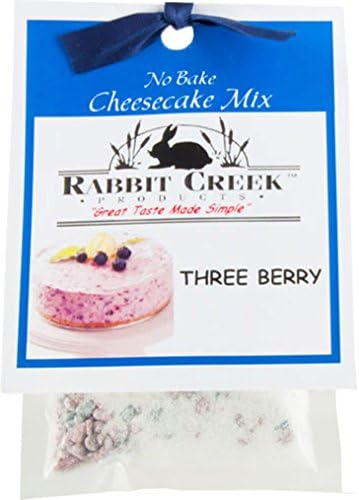 Rabbit Creek Products Three Berry No Bake Cheesecake Mix, 2 Ounce