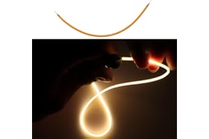 Kopida 3V Edison Bulb LED Filament Flexible Filament Cob Flexible Lamp Parts, 11.81 inch Edison Bulb DC3V Cob LED Filament Flexible Lamp Parts 2200k Diode Incandescent Flexible Filament, Warm Light