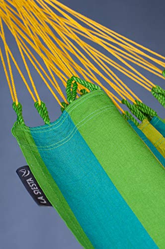 LA SIESTA - Sonrisa Lime - Klassische Einzel-Hängematte Outdoor – Bild 3