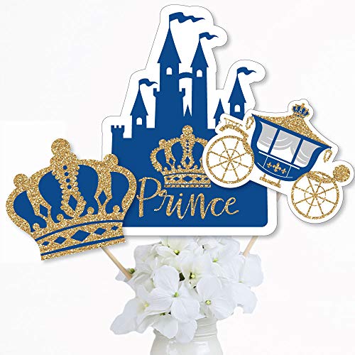 Royal Prince Charming - Baby Shower or Birthday Party Centerpiece Sticks - Table Toppers - Set of 15 - //medicalbooks.filipinodoctors.org