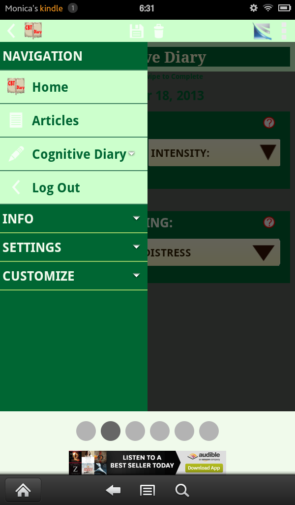 Cognitive Diary CBT for Android