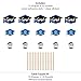 Big Dot of Happiness Blue 2025 Graduation Party Centerpiece Sticks - Table Toppers - Set of 15