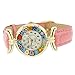 GlassOfVenice Murano Glass Millefiori Watch with Leather Band - Pink