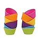 Mango Spot Silicone Baking Cups , Cupcake Liners , Truffle Cups - 12 Pack, 6 Colors