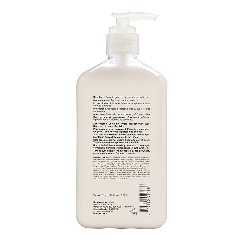 Hempz Sensitive Skin Herbal Body Moisturizer with Oatmeal, Shea Butter for Women and Men, 2.25 oz. -Premium, Soothing Body Lotion with Hemp Seed, Cocoa Seed, Mango Seed for Dry Skin -Skin Care Products : Beauty