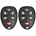 Keyless2Go Replacement for Remote Keyless Entry Car Key Fob GM Vehicles KOBGT04A 15114376-2 Pack