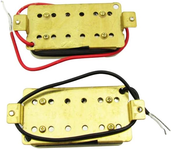 Musiclily 52mm Bridge and 50mm Neck Guitar Humbucker Double Coil Pickups for Electric Guitar,Zebra, Set zebra - Image 4