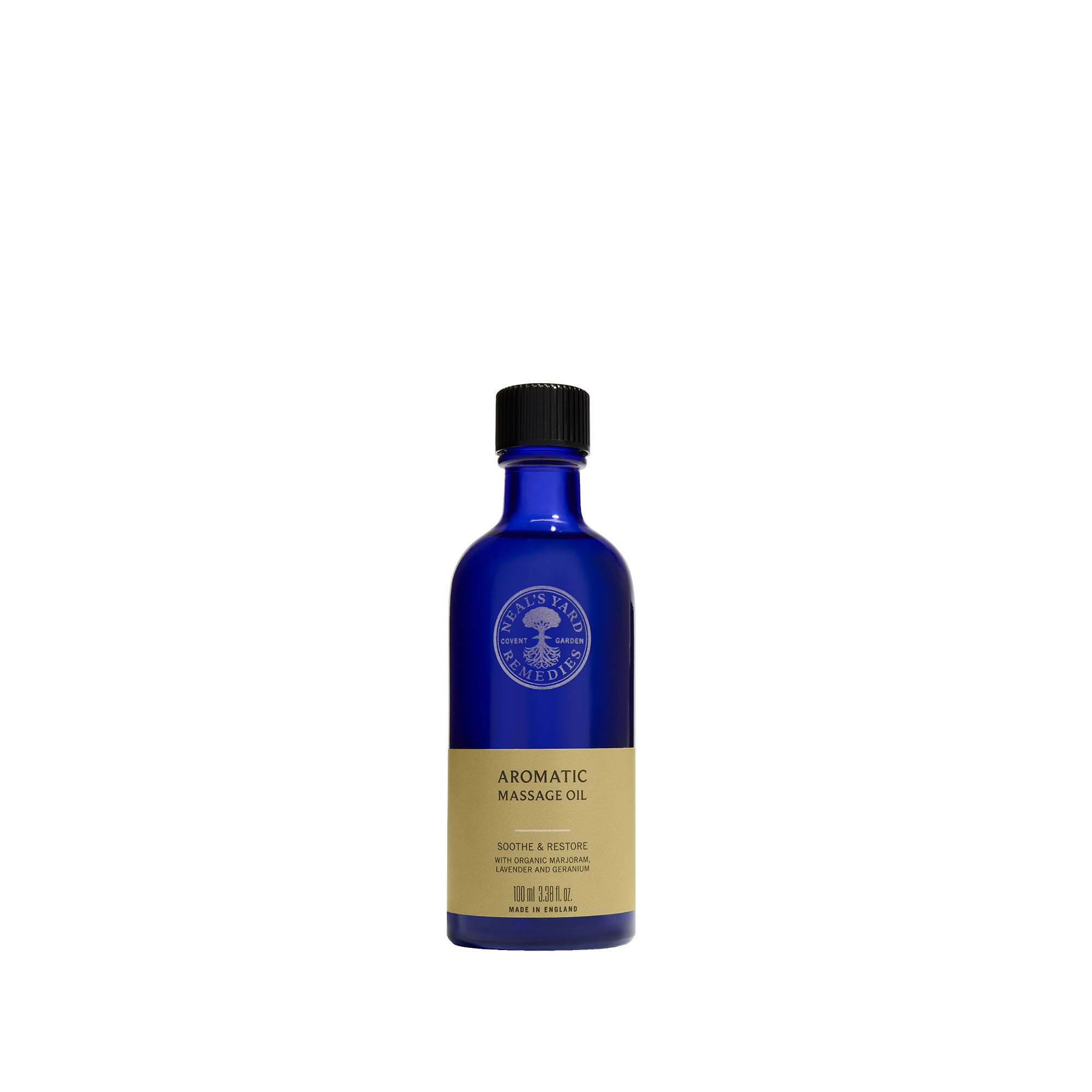 Neal's Yard Remedies Aromatic Massage Oil, Balance & Relax Your Mind, Scented Body Oil, With Almond & Sunflower Oil, 100ml