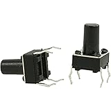 100 Pcs 6 x 6 x 9mm Tactile Tact Push Button Switch 4 Pin DIP
