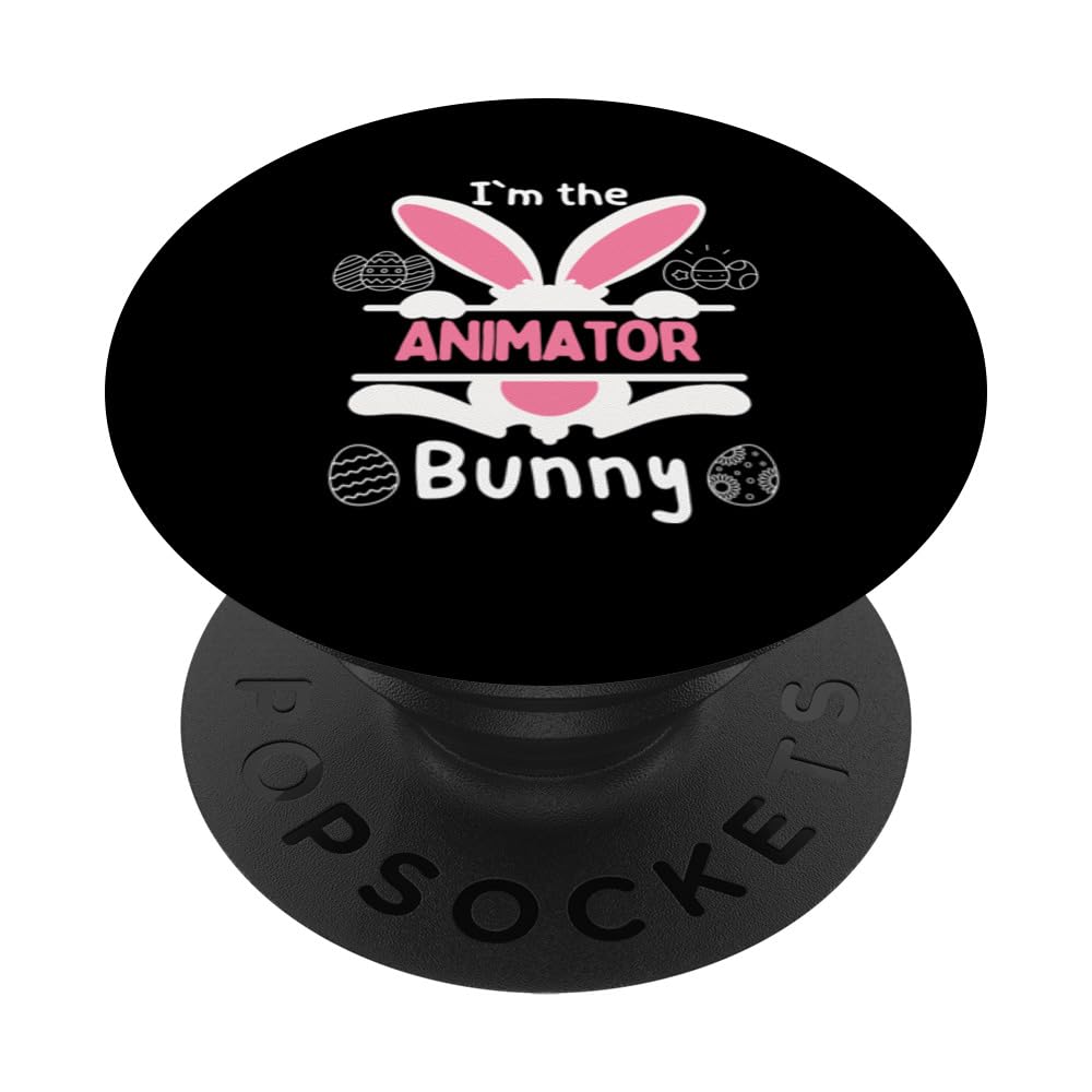 I'm The Animator Bunny Easter Bunny Outfit Surprise PopSockets Swappable PopGrip