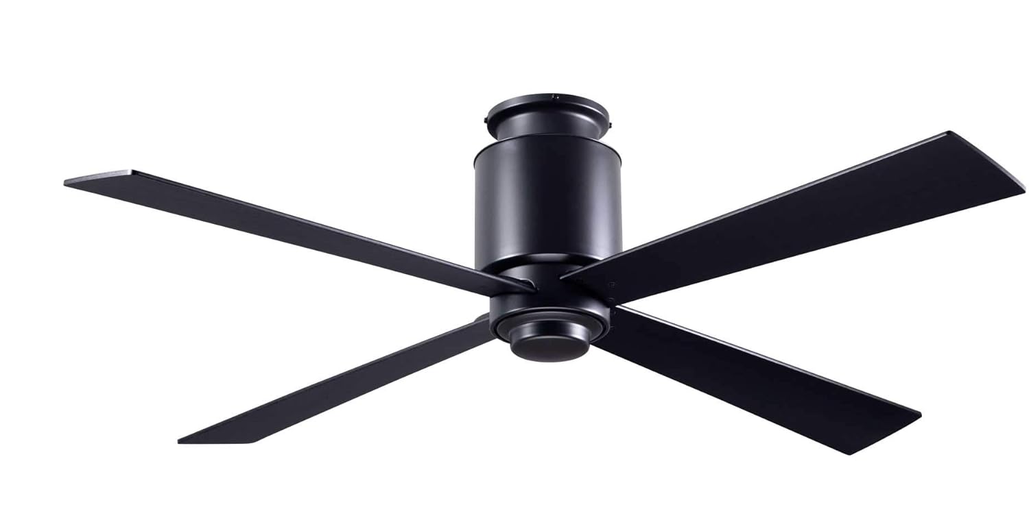 Modern Fan Company Lapa Flush 50 Dark Bronze With Black Blades