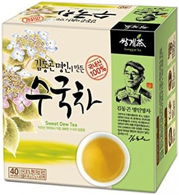 Korean Hydrangea Sweet Dew Tea 1.2g X 40 Tea Bags by Ssangkye Tea