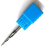 1/8" CNC Carving 2 flutes Tapered Ball end mills Angle 5.09° Tip radius=0.25mm X 1/8" Shank tungsten Solid Carbide HRC55 with TiAIN Coated