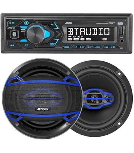 Amazon.com: JENSEN JCR311 10-Character Single DIN Car Stereo with