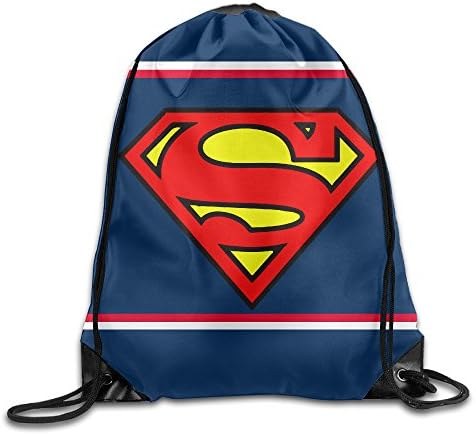 AYASHOP Super Man Logo S Drawstring Backpack Sack Bag/Travel Bag