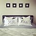 Oh, Susannah Mr and Mrs Pillow Cases - Anniversary Wedding Gift - Couple Pillowcases His & Hers (2 Queen Size Pillowcases)