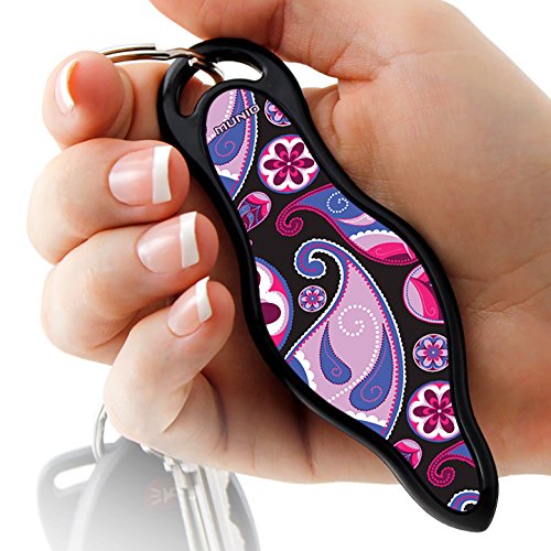 Self Defense Keychain – 16 Designer Styles – U.S. and Air Travel Legal – Non Lethal – No Risk of Personal Injury Like Pepper Spray/Stun Guns – Even Effective Against Attacks from Behind – With E-book
