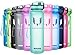 MAIGG Best Sports Water Bottle - 17oz & 32oz - Eco Friendly & BPA-Free Plastic - Fast Water Flow, Flip Top, Opens 1-Click - Reusable Leak-Proof Lid