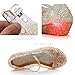 Jelly Sandal for Girls with LED Light Heel Princess Girls' Sparkle Dress Up Cosplay Heel Jelly Shoes Size 11 Yellow