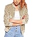 Women's Long Sleeve Zip Up Casual Velvet Blazer Jacket Coat