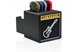POIET Guitar Pick Holder,Electric Guitar Amp-Styled Pick Holder for Pick Storage and Display,Gift for Guitar Players Guitarists