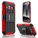Evocel Galaxy J1 Case, Heavy Duty Armor Case with Stand For Samsung Galaxy J1 (2015) - Evocel Retail Packaging, Red
