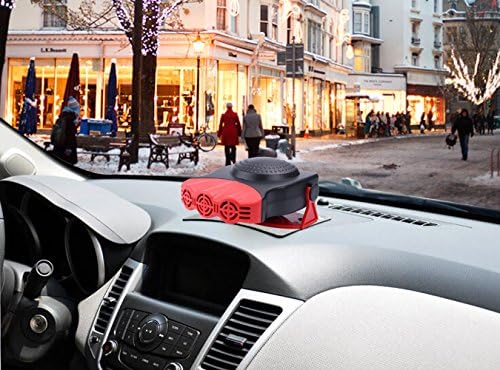 Car Heater Portable Defrosts Defogger 150W 12V for Windows Ceramic Heat Quickly Fast Heating, 3 Outlets Fan Warm Wind