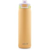 Ello Pop &amp; Fill 22oz Stainless Water Bottle, Sip or Chug, Sunset Meadow, 22 Ounces (Pack of 6)