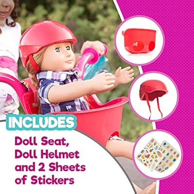 doll bike seat and helmet