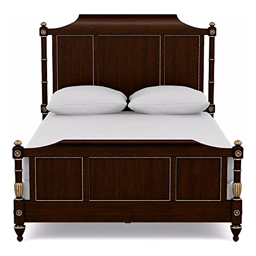 Ethan Allen Georgetown Bed, Queen, Hyde Park with Gold Leaf 