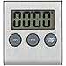 B2B Professional Stainless Steel Digital Kitchen Timer, Cooking Food, Magnetic Back, Retractable Stand, Bonus: AAA Battery Included