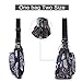 STUOYE Multi-Pocket Nylon Crossbody Purse Bag for Women Black Five Valve Flower