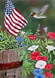 Patriotic Hummingbird Garden Size 12