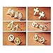 HuaYang Women Girls Vintage Retro Fashion Boat Wind Anchor Ear Stud Earring Earrings