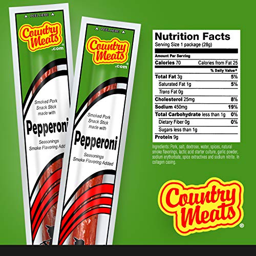Country Meats, Meat Sticks, USDA Certified, 0 Trans Fat, Low Carb, High