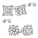 Round or Princess 925 Sterling Silver Cubic Zirconia Stud Earrings Choose From 1.00 Carat to 10 Carat Total Weight