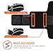 Armband, Trianium iPhone 5S Armband Universal Sport Armband for iPhone 6 5 SE 5C, Galaxy S7 / Galaxy S6 S5 S4 S6 Edge Running Pouch for Workout Touch Compatible + Key Holder - Black
