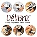 K Cup Filters - Pack of 200 - Fits With All Reusable Coffee Pods - Compostable and Disposable Coffee Filters for Keurig Single Cup by Delibru