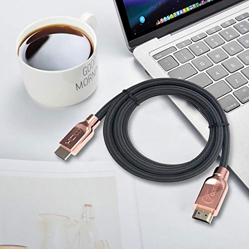 Czoom 4K HDR HDMI Cable 6 feet (2 Pack, HDMI 2.0, 18Gbps, 28AWG) Support 4K@60hz(4:4:4, Dolby Vision, HDR10, eARC, HDCP2.2) Compatible Apple tv 4k, Xbox one, PS4 - Thumbnail 2