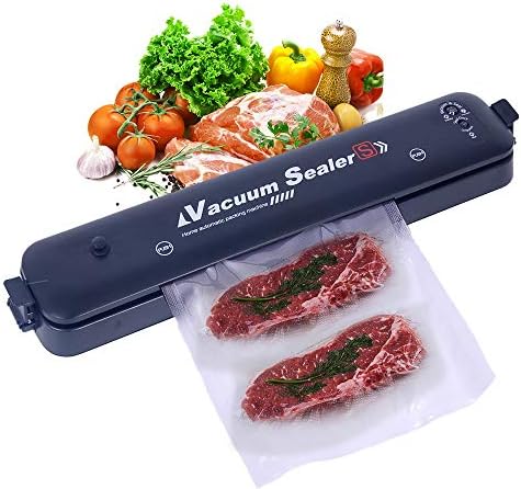 Vacuum Sealer Automatic Food Saver Food Sealer with 15 Sealing bags Vacuum Packing Machine Household Small Plastic Sealing Machine Portable Kitchen Fresh-keeping Machine