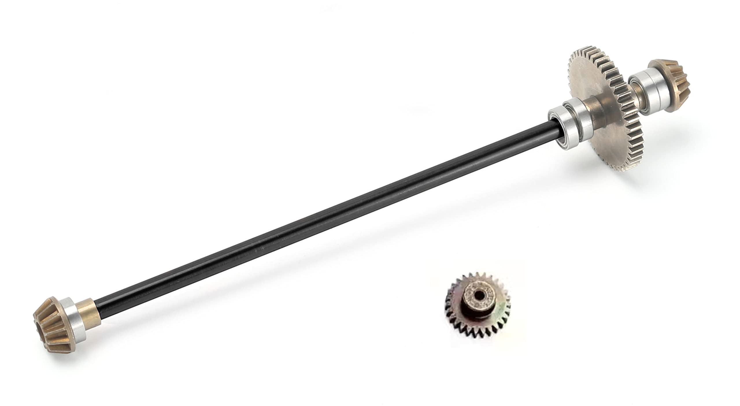 AMORIL Upgraded Powder Alloy Main Drive Shaft with Motor Gear Kit Replacement Partsfor High Speed 1:14 RC Trucks