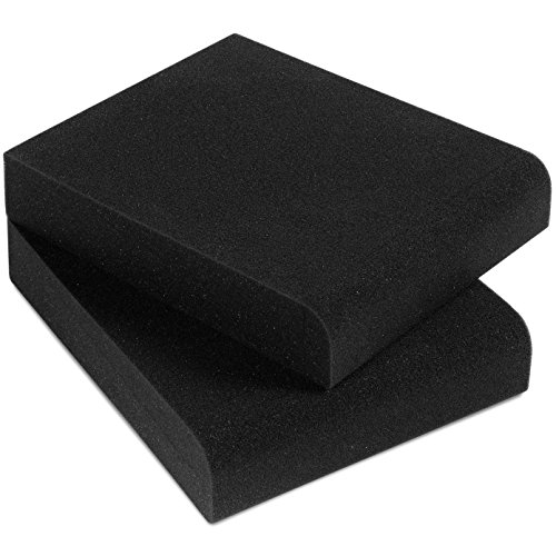 Sound Addicted - Studio Monitor Isolation Pads for 3-4.5 inches Small Speakers, Pair of 2 High Density Dampening Acoustic Stands Foam which Fits most Bookshelf's and Desktops | SMPad 4