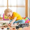 Dinosaur Truck Toy, Dinosaur Truck Set with 6 Mini Dinosaurs Educational Kids Truck Toy Car for Children Boys Girls