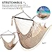 Bathonly Large Hammock Chair with Spreader Bar, Caribbean Hammock Swing Chair, XL Hammock Chair Outdoor Indoor, 330 LBS Weight Capacity, Light Brown
