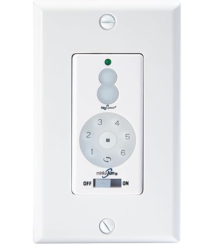 おかちゃん★unico照明 / DINER 4/本体+リモコン Minka Aire WC400 DC Wall Control or Remote w/Full Function, White