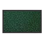 Outside Shoe Mat Rubber Doormat for Front Door 18"x 30" Outdoor Mats Entrance Waterproof Rugs Dirt Debris Mud Trapper Carpet for Patio Non Skid Doormats all Weather Exterior Door Mat Green