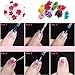12 Colors Nail Dried Flowers 3D Nail Art Sticker, Natural Real Dry Flower, Nail Design Art Decorations Decals Accessory Nail Supplies, Lovely Five Petal Flower Beauty Nail Stickers for Manicure