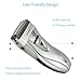 SUPRENT 4-Blade Electric Foil Shaver, Men's Electric Razor with Lithium Ion Battery and Push-up Precision Trimmer, Travel lock (EF215S)