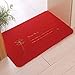LVSMOT Floor Mats Entrance Rug Shoe Scraper Doormat,20”x31.5” (red)