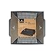 Arctic Monsoon Stainless Steel Non-Stick Grilling Basket, Black